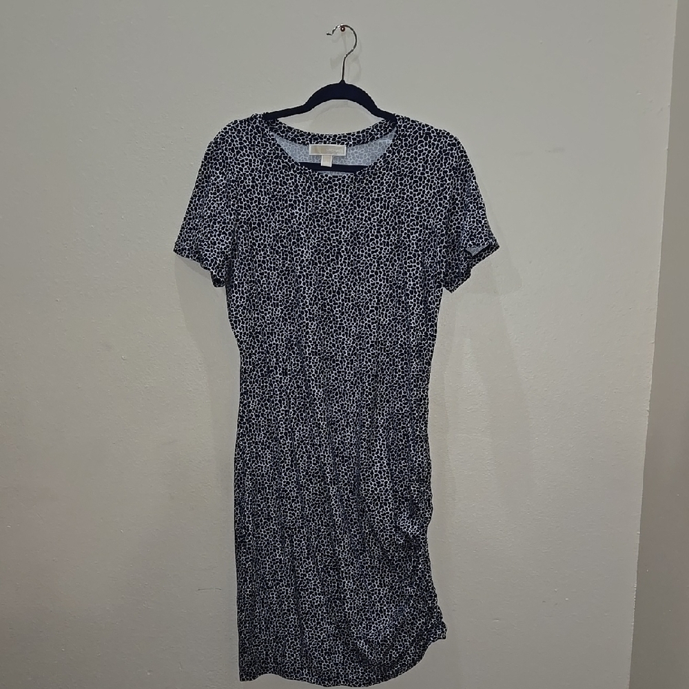 Women's Blue Patterned Dress